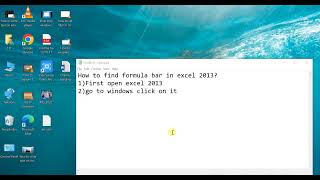 how to find formula bar in excel 2013