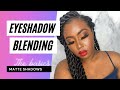 Tips for Blending Matte Eyeshadows