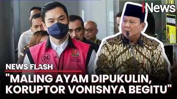 Presiden Prabowo Bandingkan Vonis Harvey Moeis dan Maling Ayam: Sakiti Rasa Keadilan!