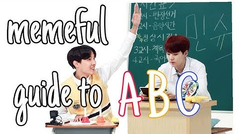 learn the alphabets with bts | a memeful video