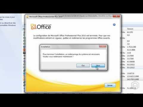 Réparation des applications de la suite Microsoft Office