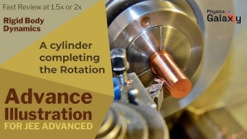 7. Advance Illustration | Rigid Body Dynamics | A cylinder completing the Rotation | by Ashish Arora
