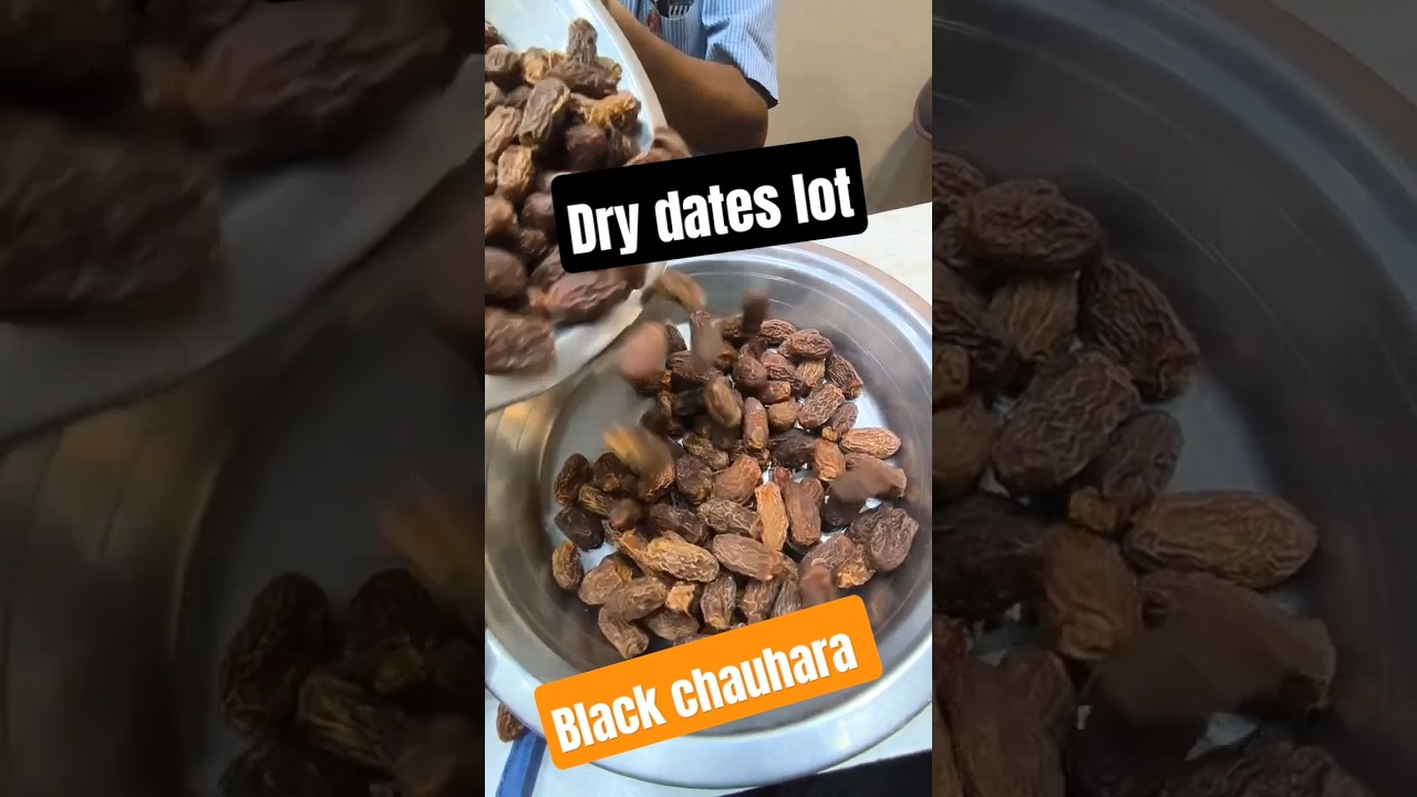Dry dates, black chauhara, black dry dates 
