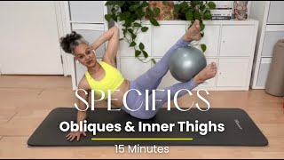 15 MIN INNER THIGHS WORKOUT | At Home Pilates (Soft Ball - All Levels) screenshot 3