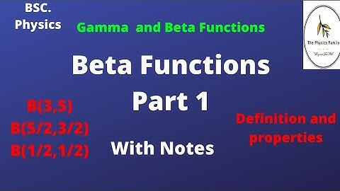Beta Functions Part 1|| @ThePhysicsFamily