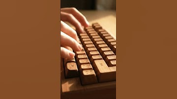 Endless Wooden Keyboard ASMR – Warm Mechanical Typing