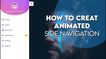 How to Create a Animated Sidebar Menu using HTML, CSS & simple jquery