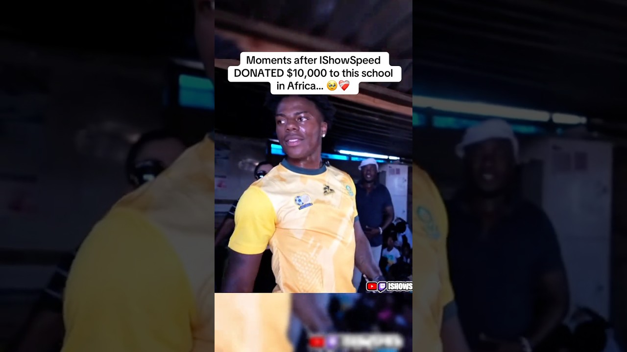 Ishowspeed donated 100 thousand dollars to this School in South Africa and this happened🥹❤️‍🩹