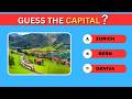 Guess the Countries and Their capitals Quiz