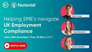 Navigating Employment Compliance webinar with Farnell Clarke and Factorial
