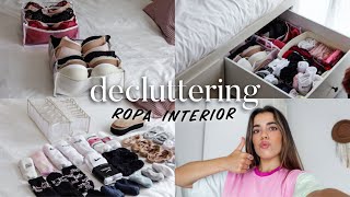 DECLUTTERING de MI ROPA INTERIOR: limpieza y organización ✨ | Museecoco