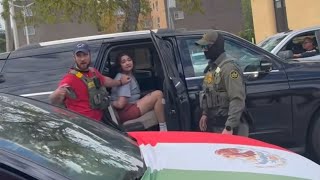 Waukegan Mayor steps in as ICE arrests citizens in front of Waukegan police station. 
