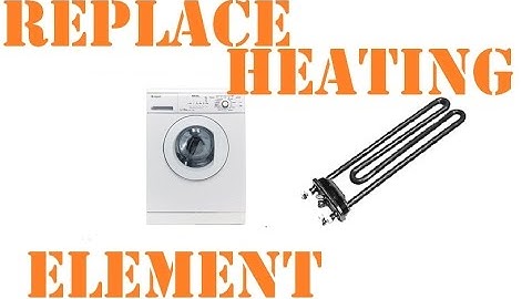 How to replace washing machine heating element
