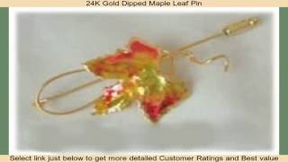 24K Gold Dipped Maple Leaf Pin