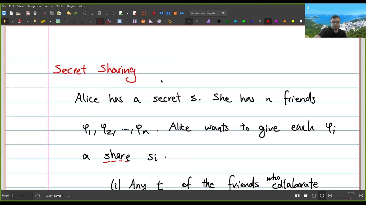 Lecture 23 - Shamir’s Secret Sharing