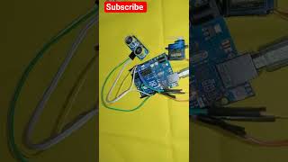 Control Servo motor with HC-SR04 Sensor #shorts #amazing #experimentshorts
