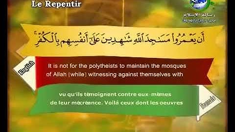 سورة التوبة : بصوت القارئ الشيخ سعد الغامدي . من قناة رسالة الأسلام