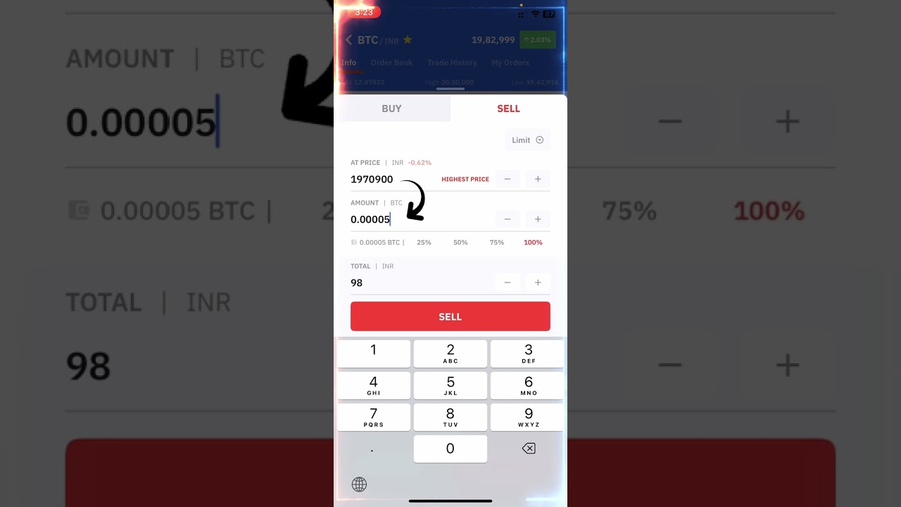 How To Convert Bitcoin To INR In WazirX Exchange - YouTube