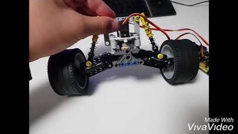 Lego technic front axle suspension system with custom motor instruction