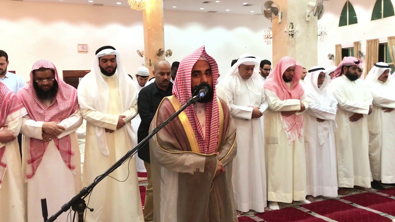 الشيخ د.عبدالله الجهني امام مسجد الحرام  يصلي في مسجد الزبن بالكويت السبت 14-4-2018م