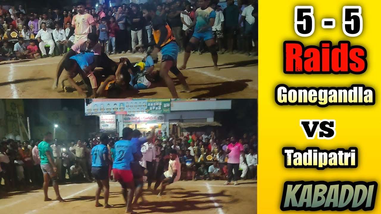 Gonegandla vs Tadipatri 🤼 Kabaddi Final  5 - 5 Raids 🔥  [2024]