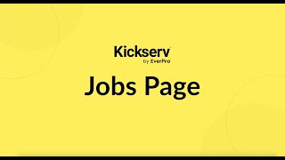 Kickserv Jobs Page Tutorial | Field Service Management Made Simple