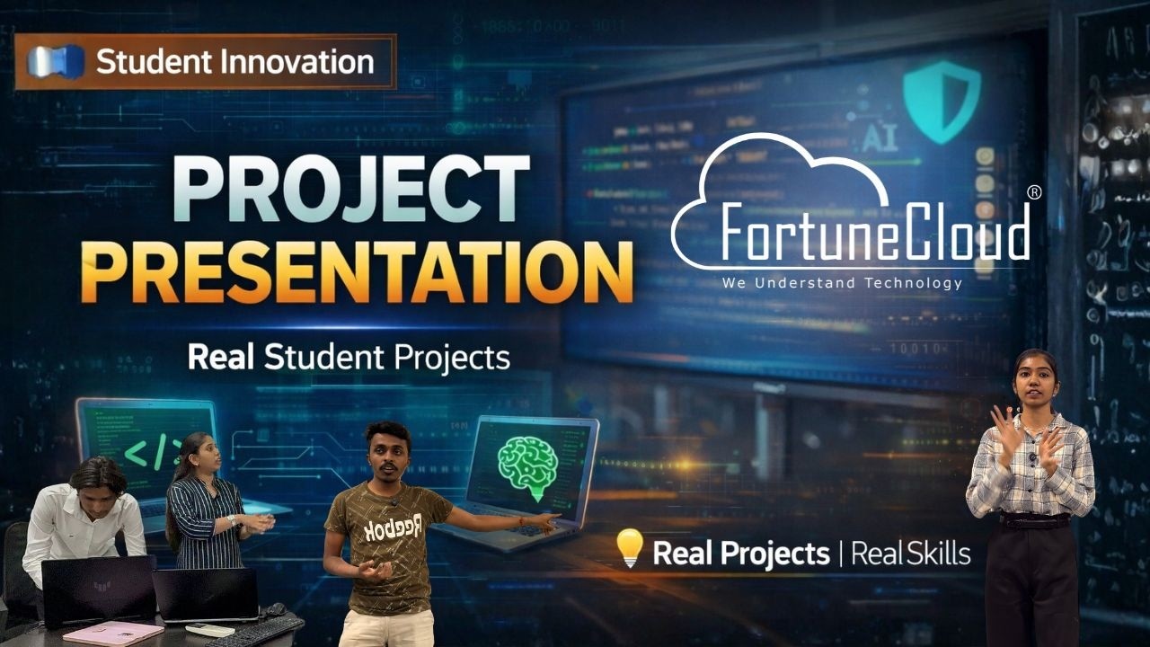 Students Showcasing Live Projects Using AI #fortunecloud - YouTube
