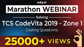 Celebrity TCS CodeVita 2019 Questions with Answers | Edyst Wealth