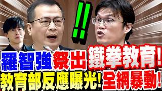 【全字幕】全網暴動！羅智強祭出鐵拳教育！教育部真實反應曝光！台灣真實版－賴瑞隆議員～全民公憤！立法院質詢　教育部次長－朱俊彰　國教署長－彭富源