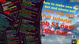 how to make new tcp bot and emote bot 😱 #freefire #freefirevideos 