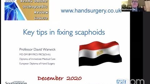 Key Tips in Fixing Scaphoids (Prof David Warwick )