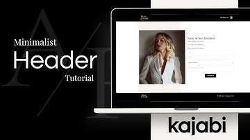 How to Create a Minimalist & Elegant Kajabi Header | Blanc & Noir Template Walkthrough