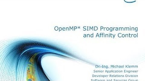 CSCS Intel KNL: OpenMP, Part 1 (SIMD, Affinity), Klemm