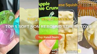 Top 5 Soft Non Rebound Stress Toys: Top 5 Best Sellers - Soft Texture Cheese Cube Stress Ball Shapea screenshot 3