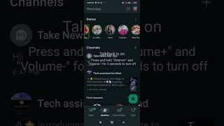 how to create WhatsApp channel with TalkBack for blind users