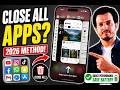 How To Close All Open Apps On iPhone (2026 Method)