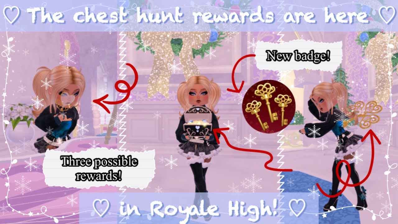 ❄︎The Royale High Scavenger Hunt rewards are here!❄︎ (New badge + Three new items!)