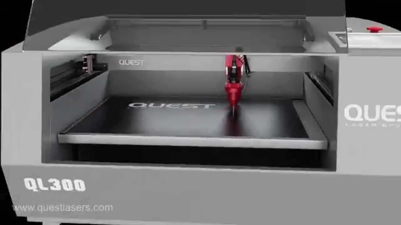 QUEST QL300 Desktop Laser Engraving System YouTube