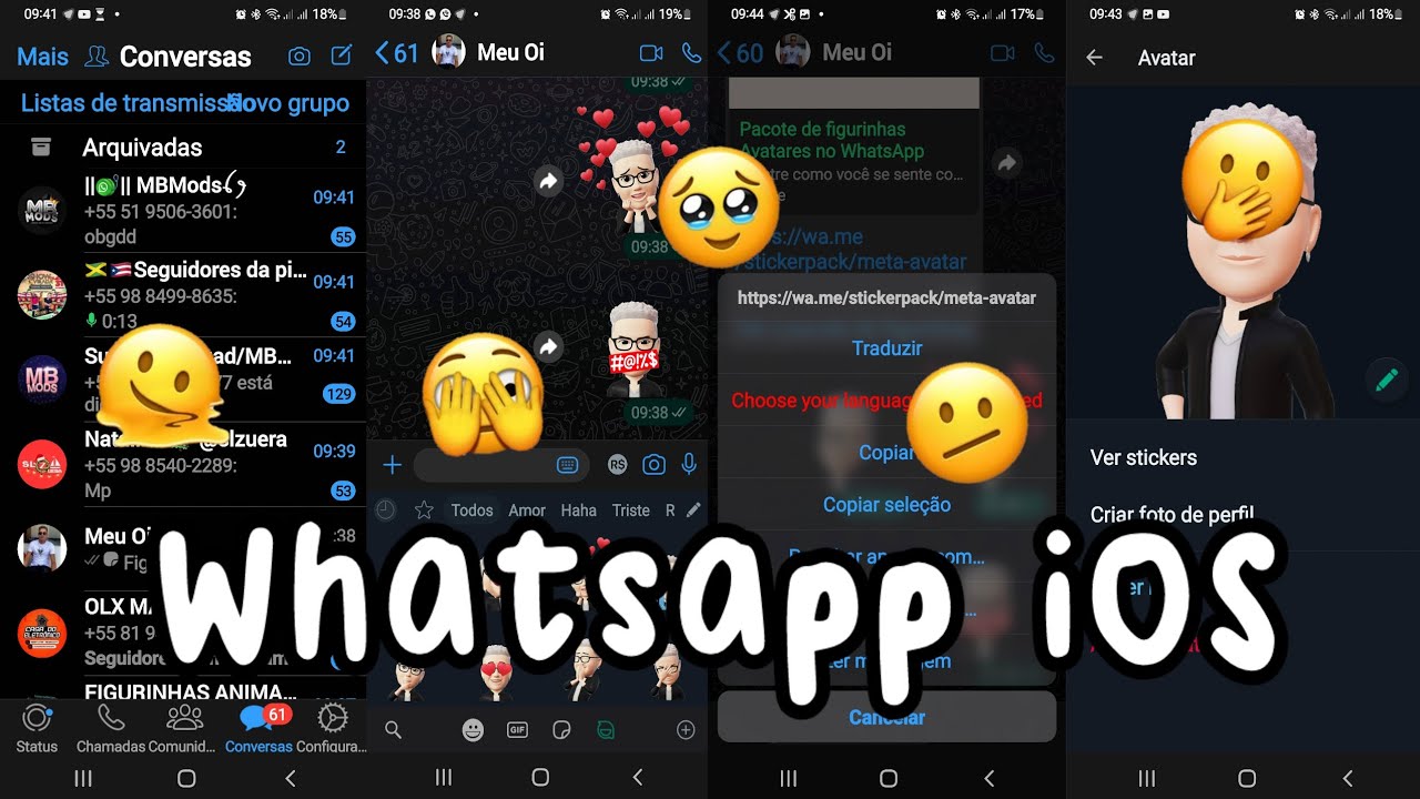 🥀SAIU! FOUAD WHATSAPP ESTILO IPHONE iOS 16 NO ANDROID 2023 - COM ...