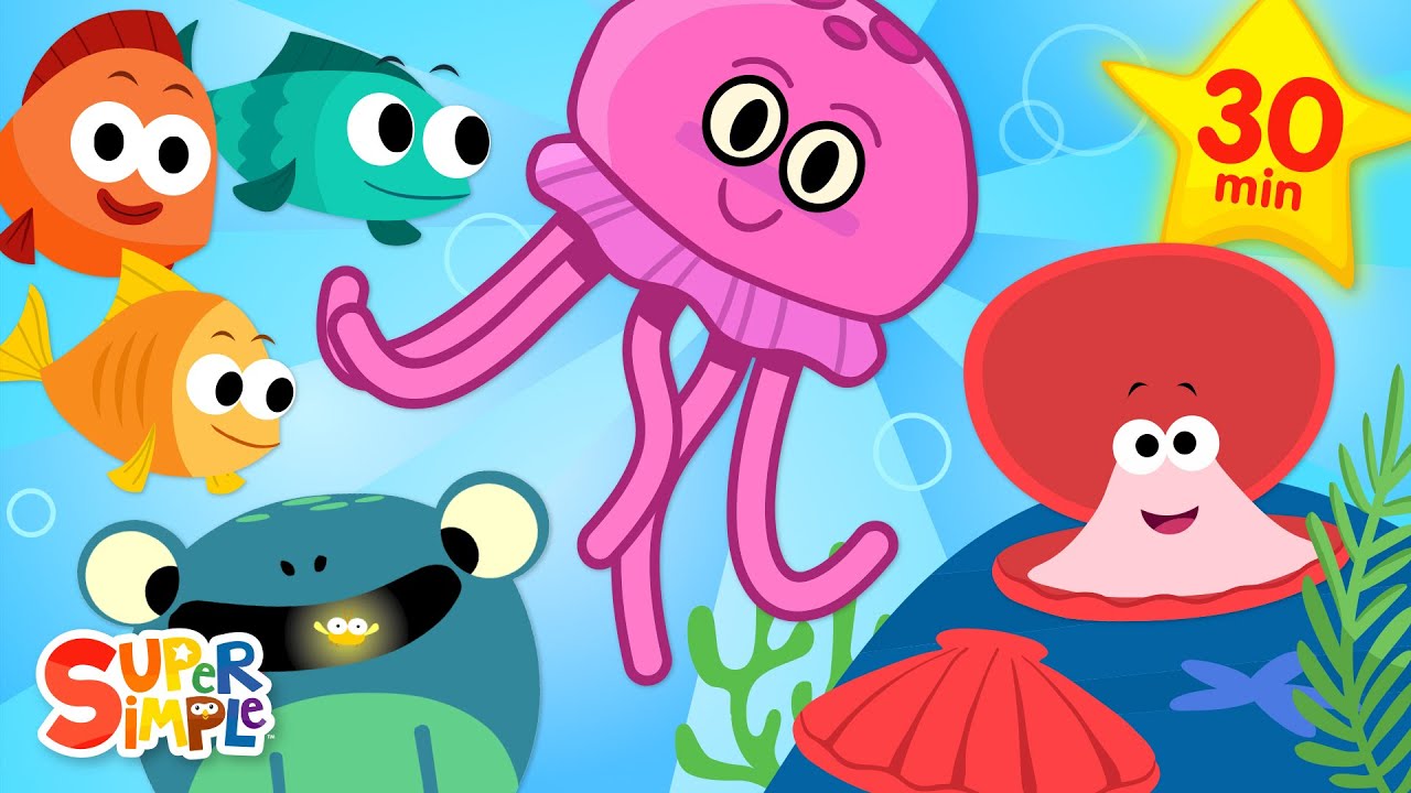 Ocean Songs  Kids Songs About Sea Animals  Water  Super Simple Songs