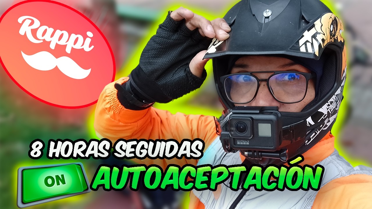 ACTIVÉ la AUTOACEPTACIÓN por 8 HORAS 😬 (Rappi sin descanso)
