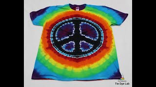 How To Make A Rainbow Tie Dye Peace Sign Shirt