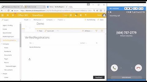 Triggering a Phone Call from SharePoint using Microsoft Flow and Twilio