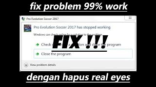 PES TUTORIAL [Cara hapus real eyes penyebab stuck] screenshot 2