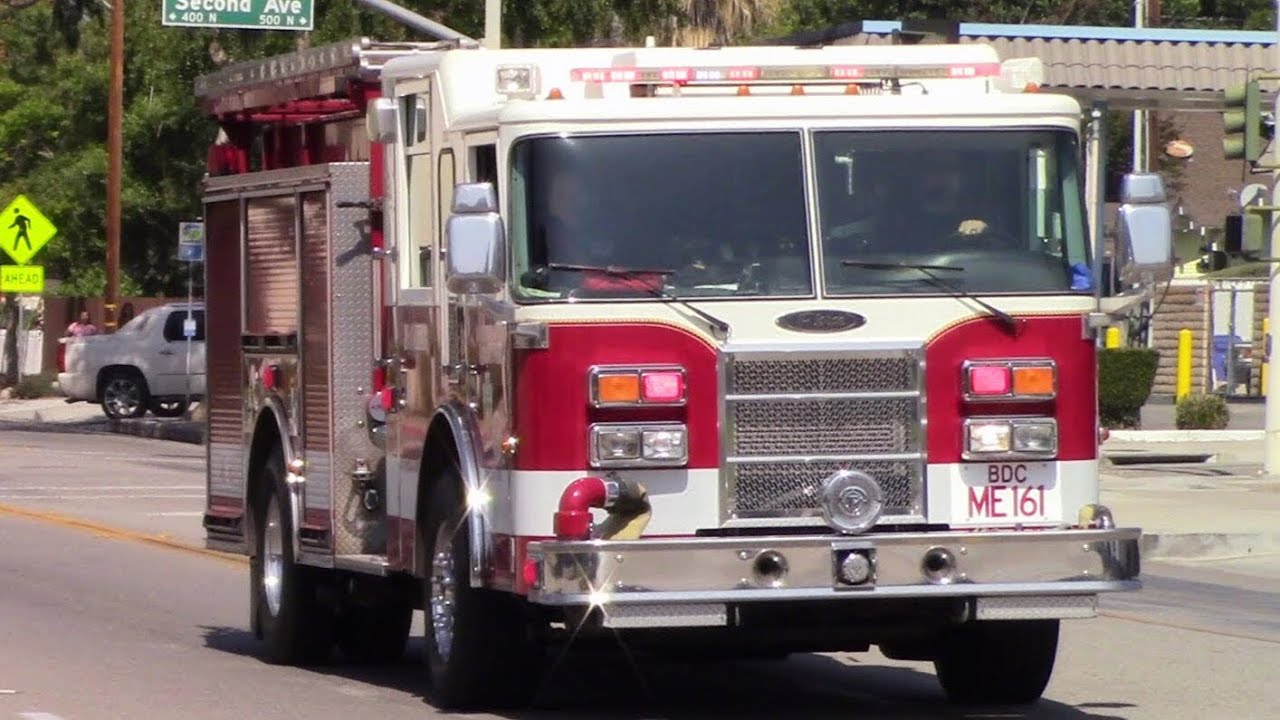 Sbcfd Engine San Bernardino County Fire Dept. Engine 161 Responding (w/ Airhorn ...