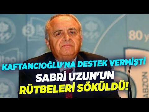 Kaftancıoğlu'na Destek Vermişti! Sabri Uzun'un Rütbeleri Söküldü! | KRT Haber