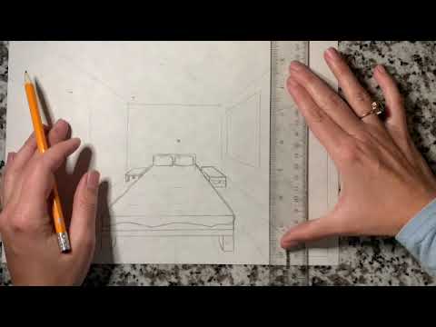 Part 2 One Point Perspective Table Dresser Bookshelf Youtube
