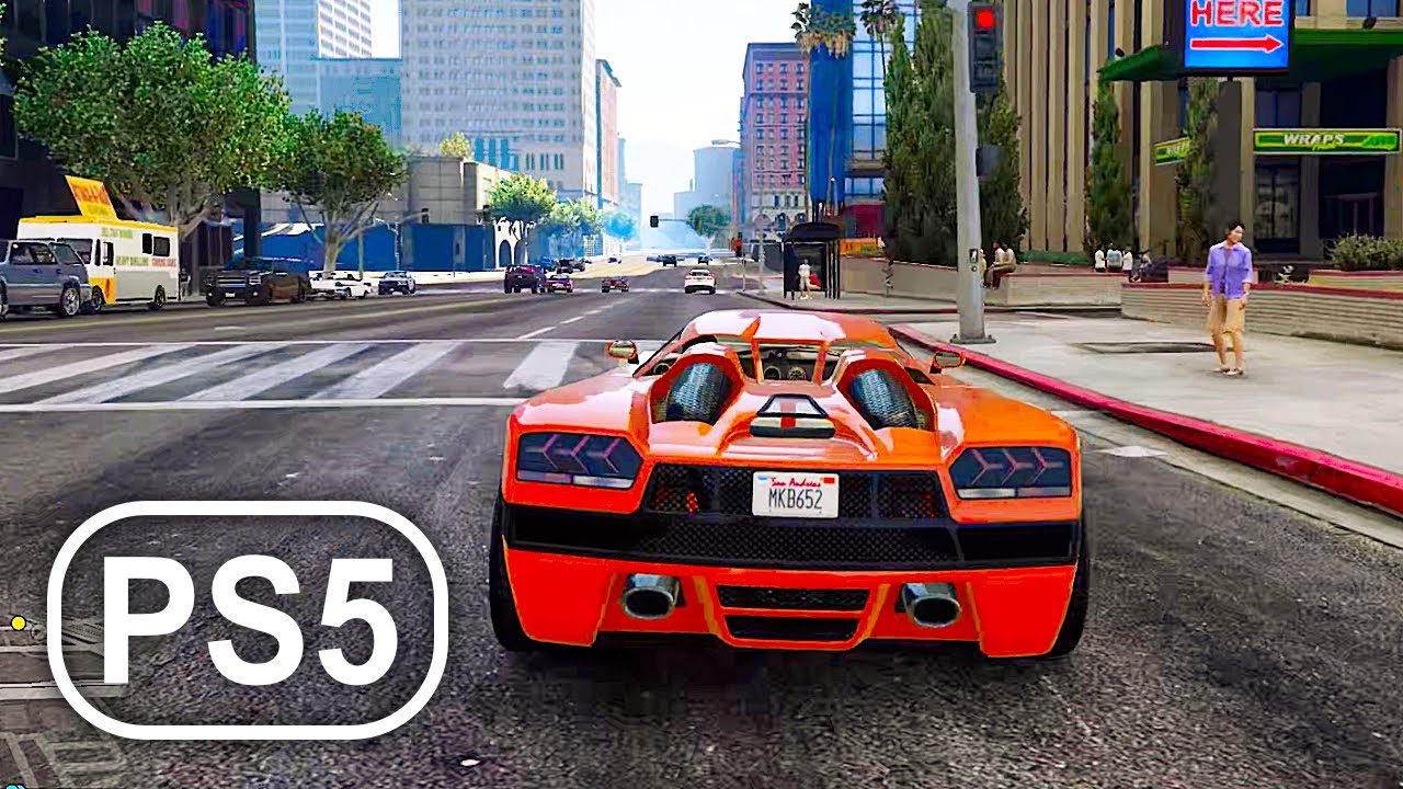 GTA 5 PS5 Gameplay Car Chase 4K ULTRA HD Grand Theft Auto 5 YouTube