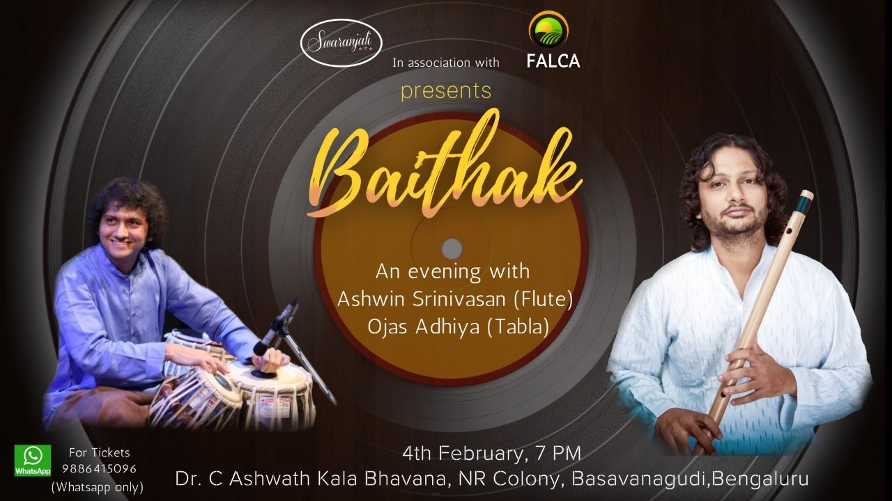 Ashwin Srinivasan Ojas Adhiya Baithak Raag Puryadhanashri YouTube