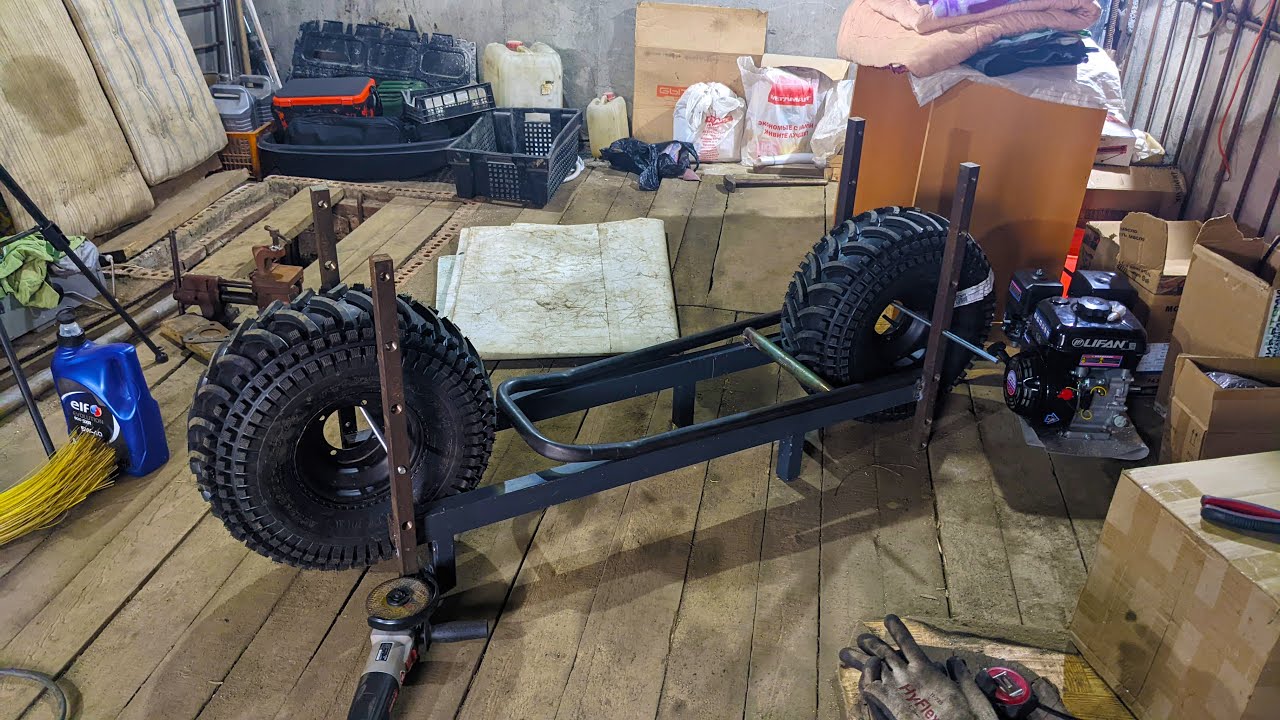 Мотовездеход своими руками. Стапель, рама, концепция. Часть 1 - YouTube